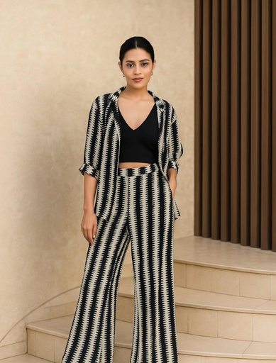 MONOCHROME ZIG ZAG CO-ORD SET